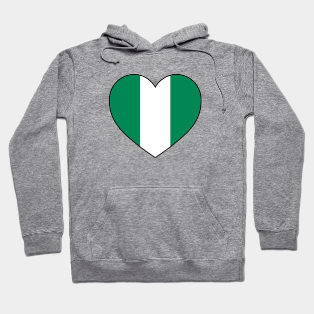 Heart - Nigeria Hoodie by Tridaak